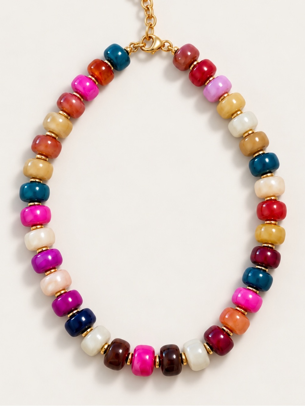 New! Colorful Mixed Beaded Dopamine Necklace NWOT 8010